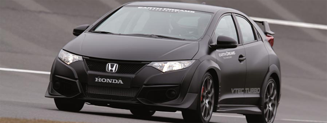 Honda Civic negro frontal