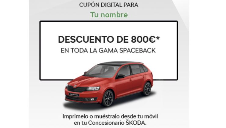 Oferta Skoda 800 euros descuento