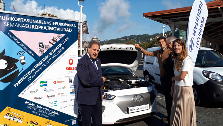 Promocion campaña vehiculos electricos bilbao