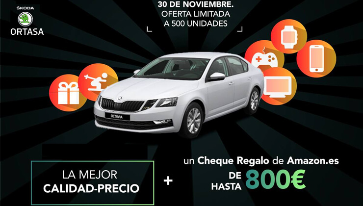 Skoda oferta tarjeta Amazon regalo