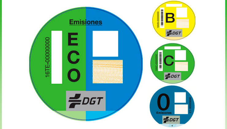 Conseguir pegatinas distintivo medioambiental DGT