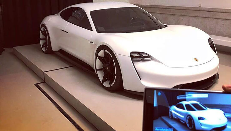 Porsche mission E Madrid pop up