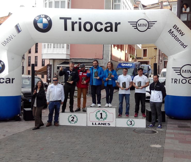 Primer Puesto Txema Foronda Antiza y Pilar Rodas Andújar Hyundai Ioniq Hibrido Enchufable en el Eco Rallye Llanes 2018