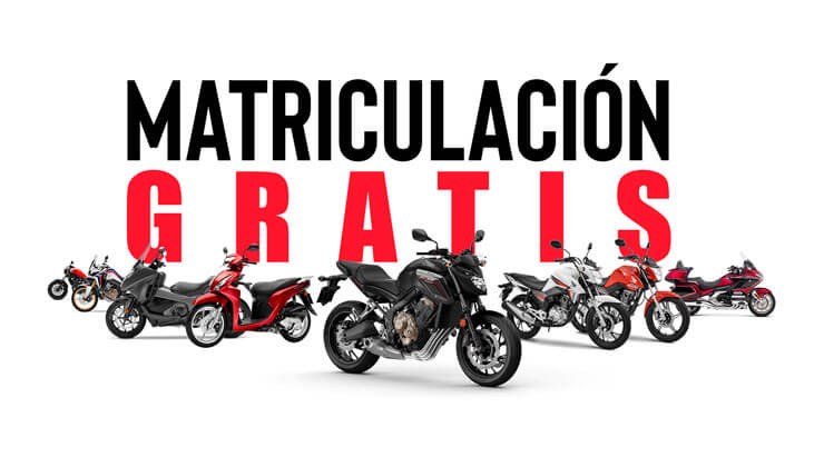 Oferta Matriculación Gratis Motos Honda Bizkaia